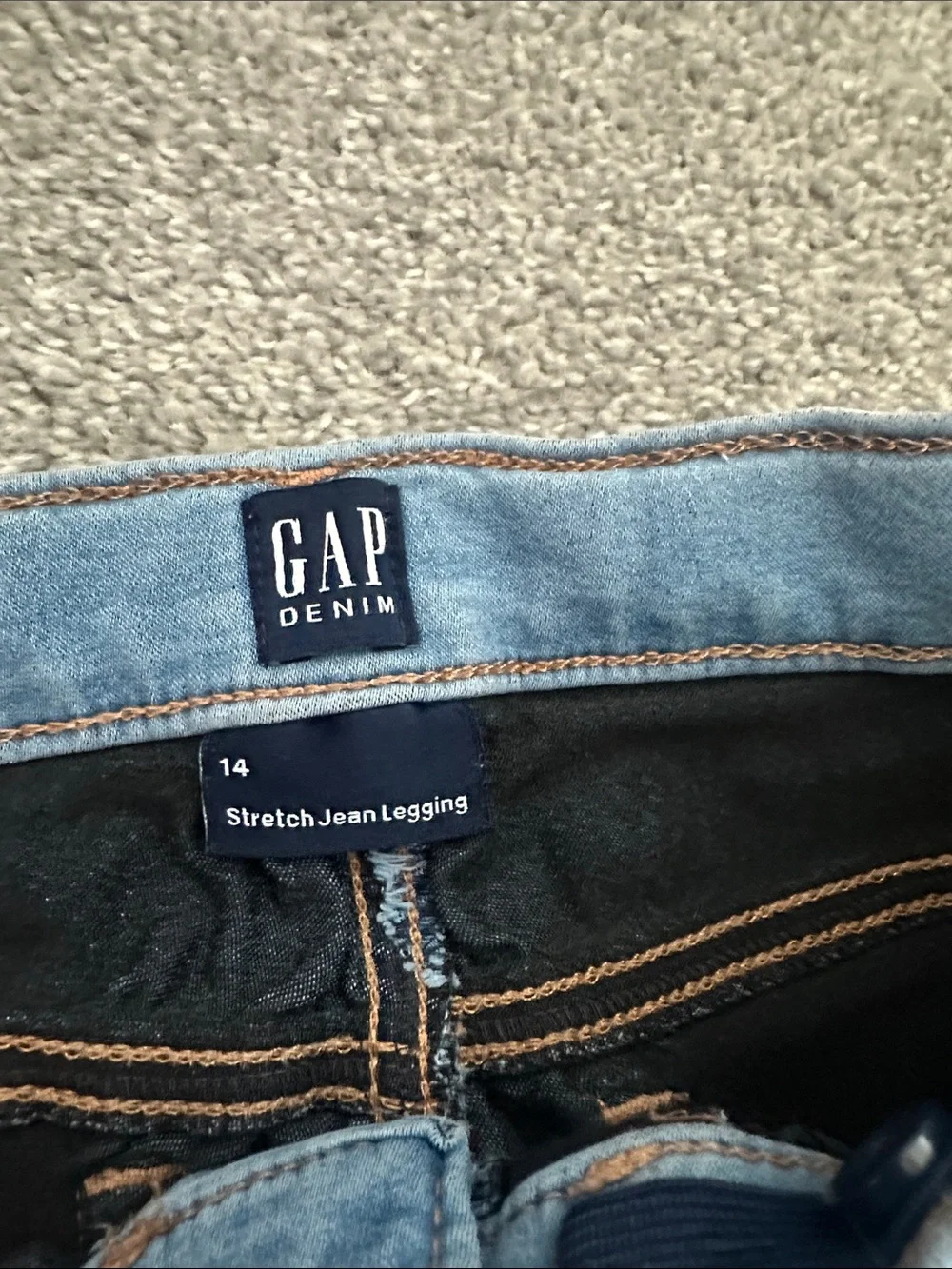 GAP Girl’s Faded Light Blue Skinny Jeans